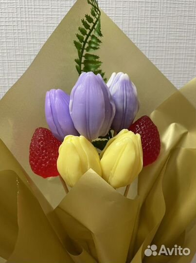 Букет мыльных тюльпанов