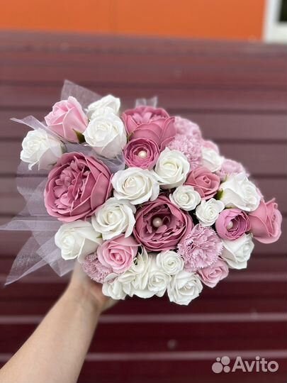 Букет из мыла розы мыльные подарок