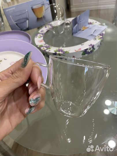 Костяной фарфор кружка тарелки 2шт