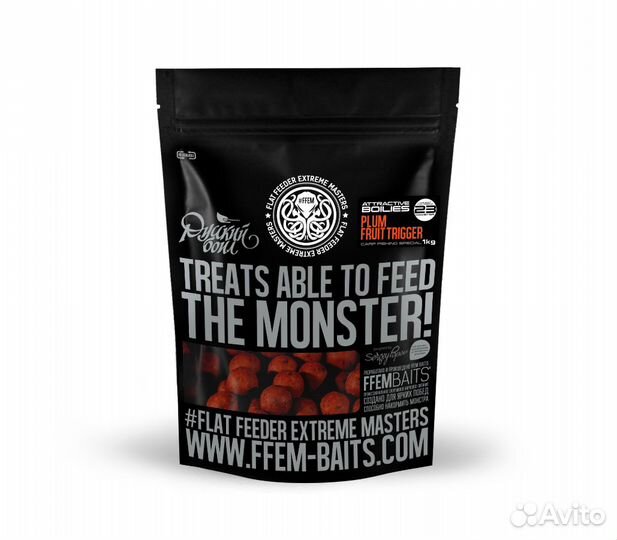 В продаже бойлы и жидкости ffem