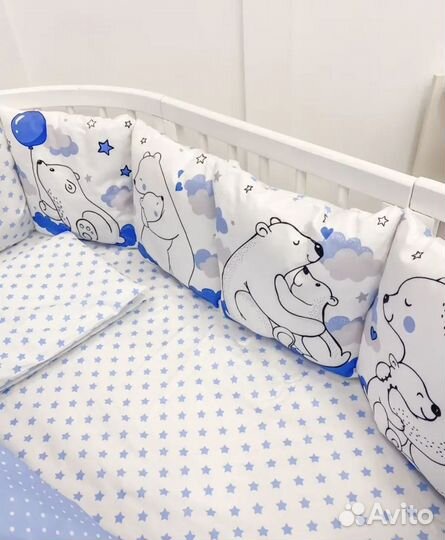 Бортики в детскую кроватку