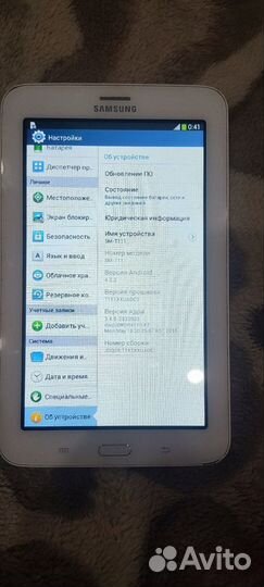 Планшет Samsung Galaxy tab 3 SM-T111