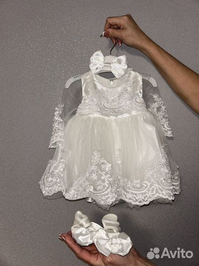 Детское нарядное платье 56-62