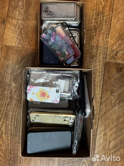 Защитное стекло и чехлы на телефоны