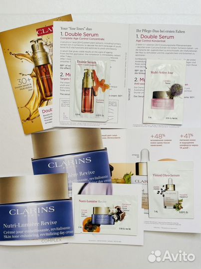 Пробники Clarins косметичка