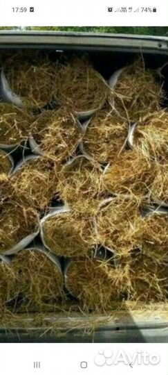 Солома в рулонах и мешках