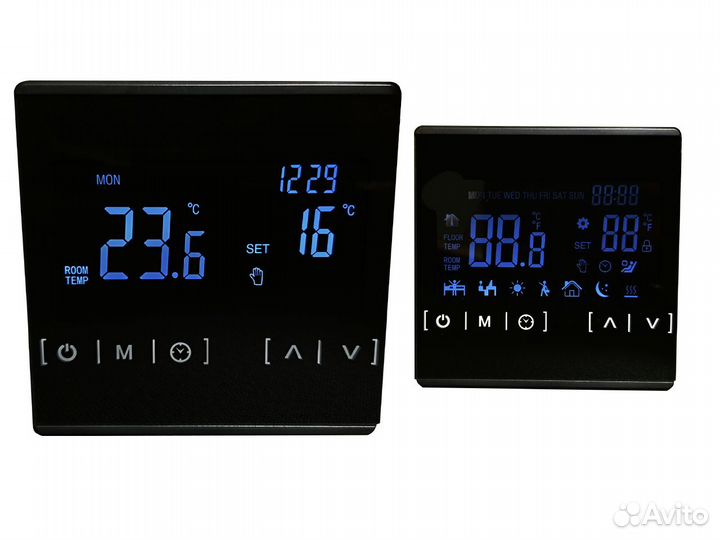 Терморегулятор черный 16а