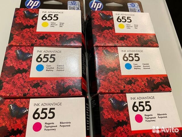 Картриджи нр655 цветные. оригинал