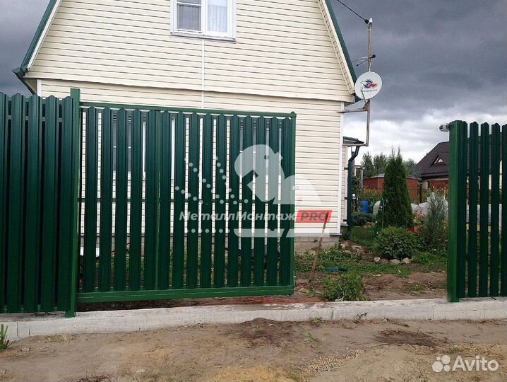 Откатные ворота с автоматикой от производителя