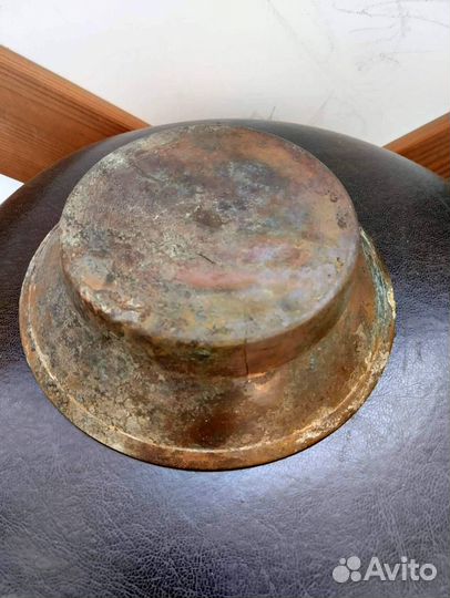 Медная чаша капельник для самовара дореволюционная