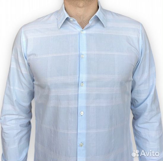 Хлопковая рубашка Burberry (р.42)