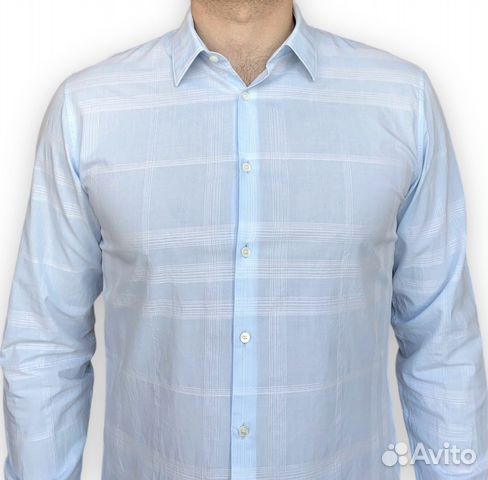 Хлопковая рубашка Burberry (р.42)