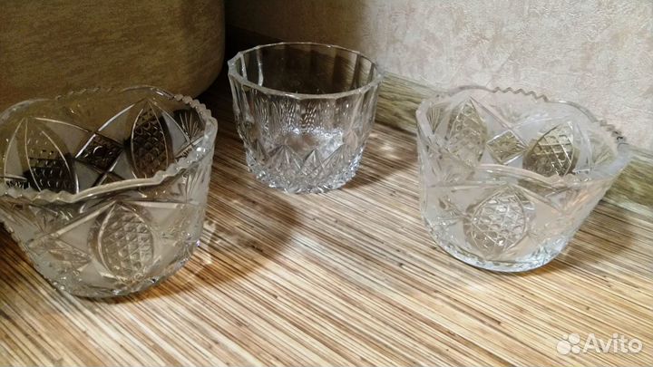 Салатники хрустальные