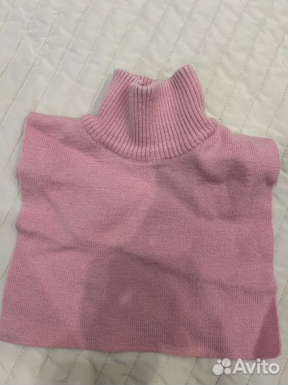 Комплект шапка и шарф детский зимний