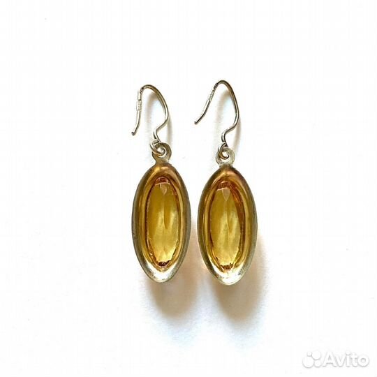 Серьги времён СССР. Серебро 875 проба звезда