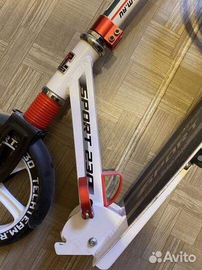 Самокат взрослый бу с большими колесами