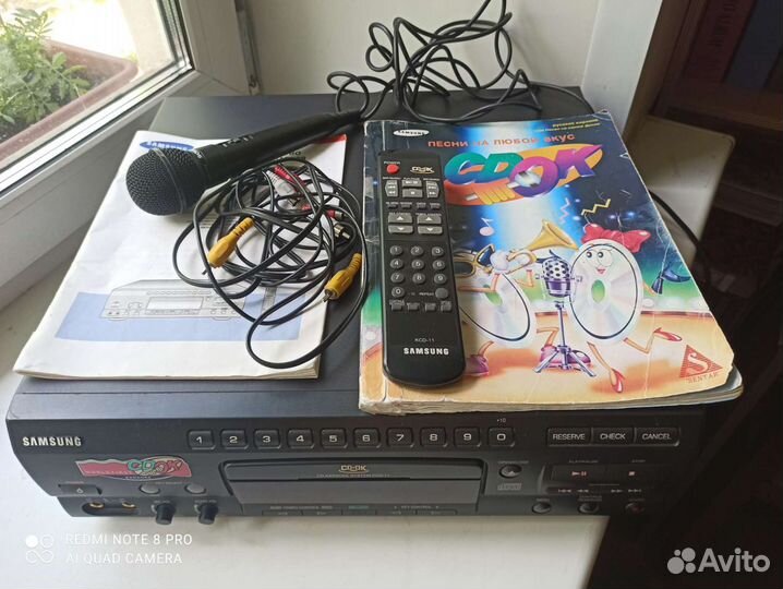 Samsung 111 комплект караоке плеер диск микрофон