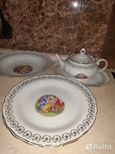 Чешский чайный сервиз фарфор haas czjzek