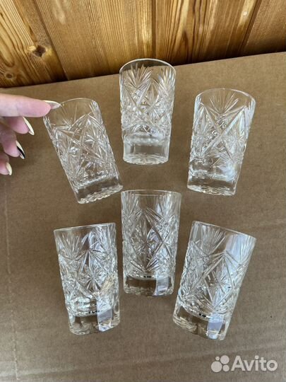Набор стопок из хрусталя СССР