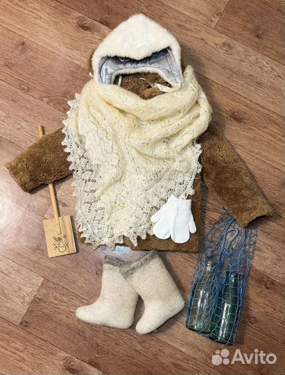 Детские шубы, образы СССР для фoтоcеccий