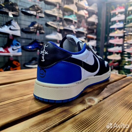 Кроссовки Air Jordan 1 Low x Travis Scott Fragment