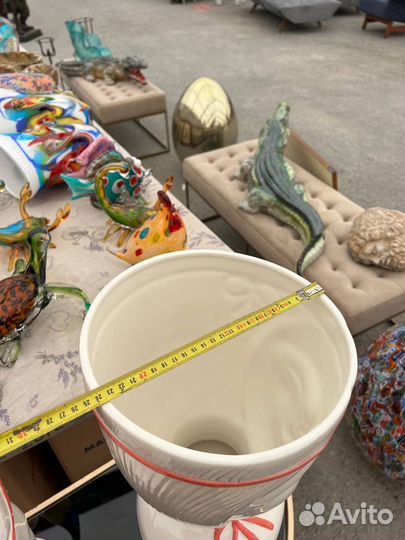 Пара кашпо /ваз. италия. Фарфор. Винтаж. 40 см