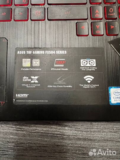 Игровой ноутбук Asus tuf gaming fx504gm