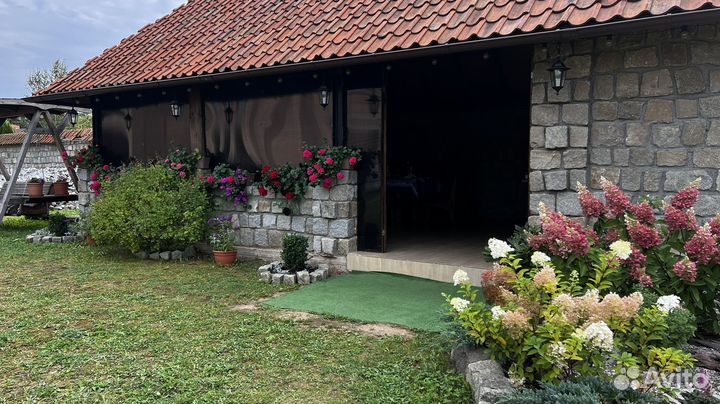 Баня на дровах с бассейном,беседка