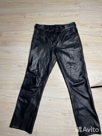 Брюки кожаные