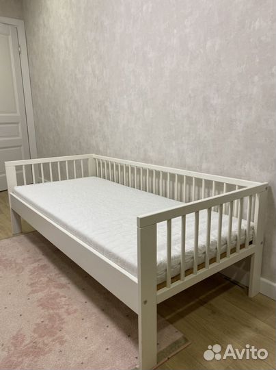 Детская кровать IKEA Гулливер с матрасом
