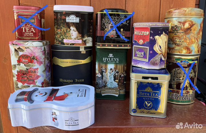 Жестяная банка от чая