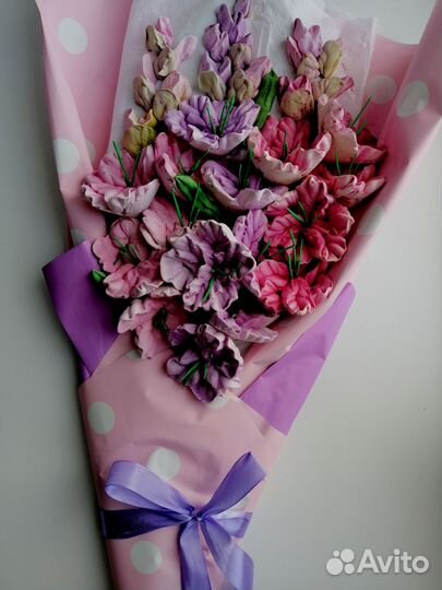 Съедобные букеты из зефира