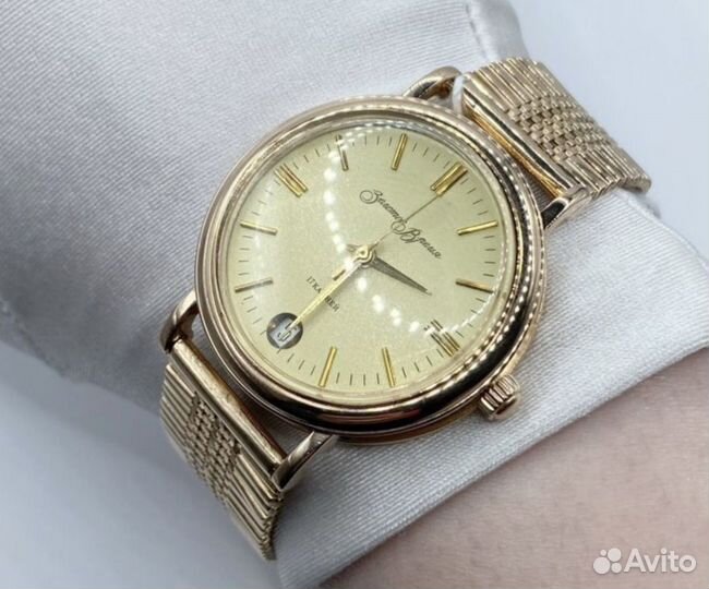 Часы Gold Time золотые 585 новые 78 грамм