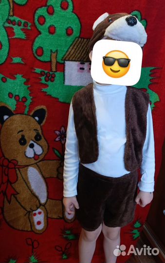 Костюм медведя детский 110 костюм зайца 110