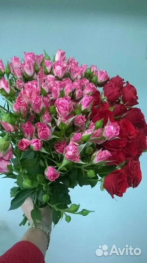 Цветы розы букет