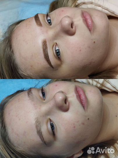 Татуаж микроблейдинг пудровое напыление перманент