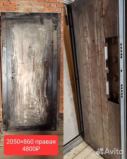 Входные металлические двери б/у