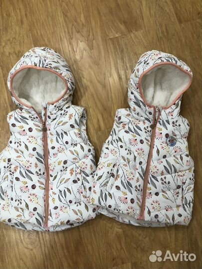 Жилетка на девочку 2 штуки