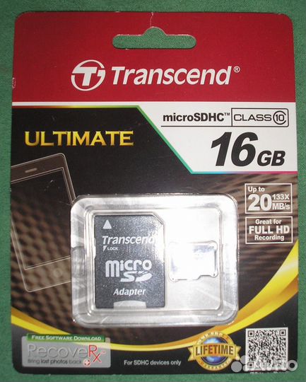 Карты памяти Transcend, MultiMedia, кейсы для карт