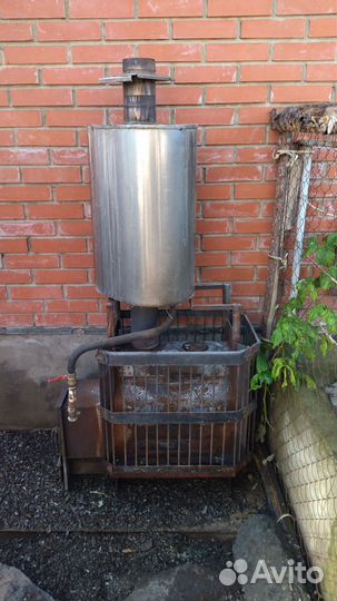 Печь для бани с баком