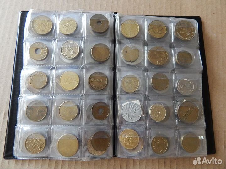 Коллекция жетонов 184 шт