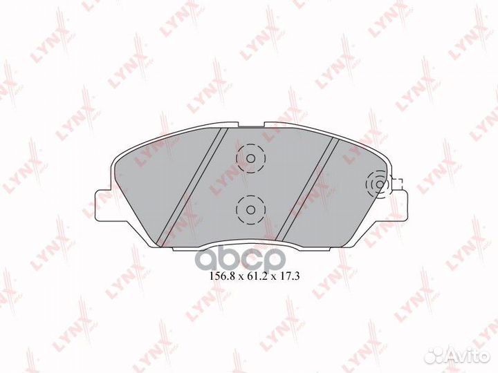 Колодки тормозные дисковые перед BD3615 LYN