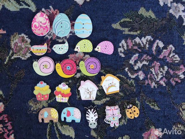 Пуговицы деревянные