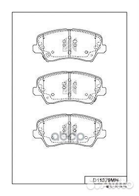 Колодки тормозные, передние (с антискрипной пла