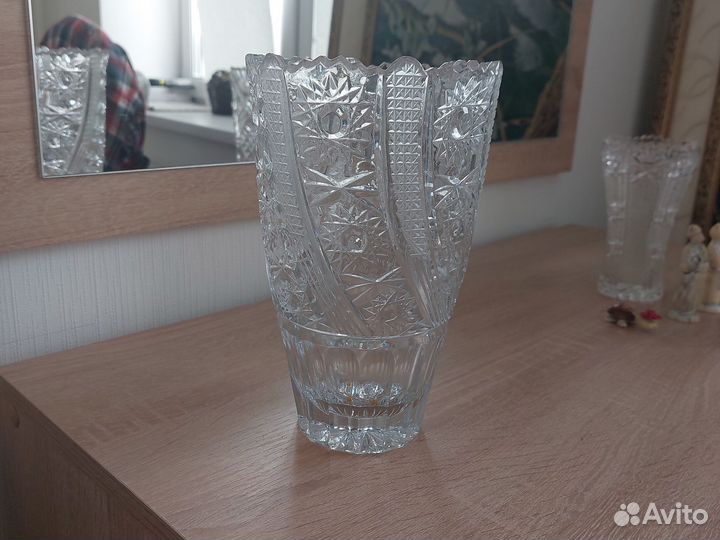 Ваза хрустальная для цветов СССР