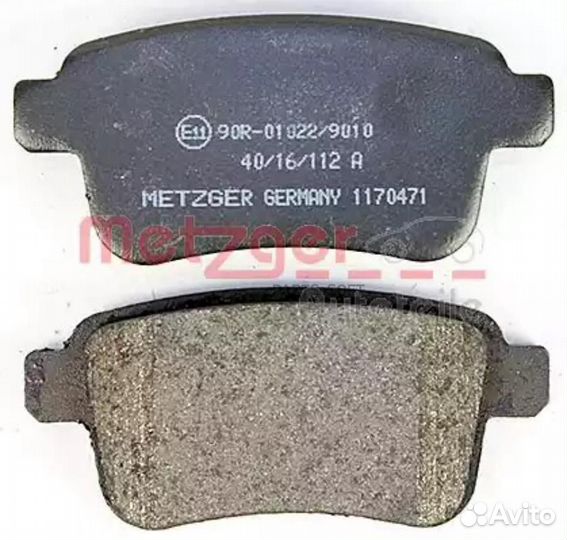 Metzger 1170471 Колодки с накладками в сборе для д