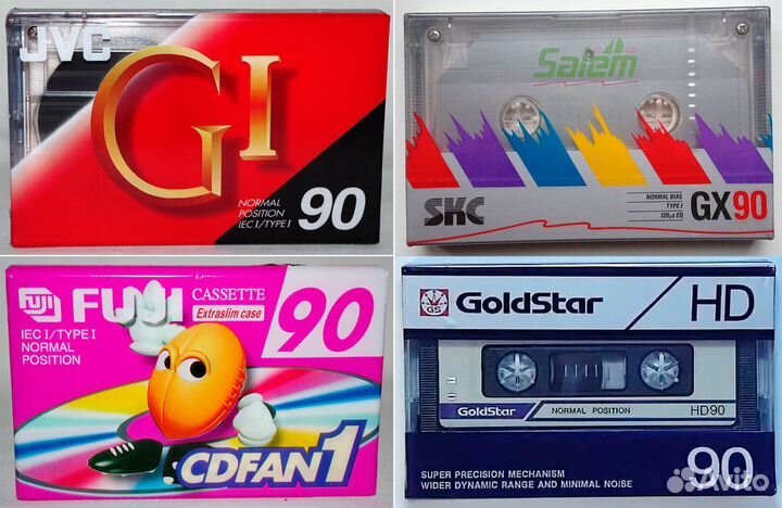 Кассеты новые запечатанные