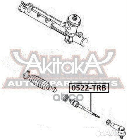 Тяга рулевая перед лев 0522TRB asva