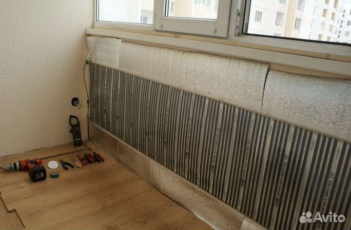 Теплый пол (квадратный метр) терморегулятор монтаж