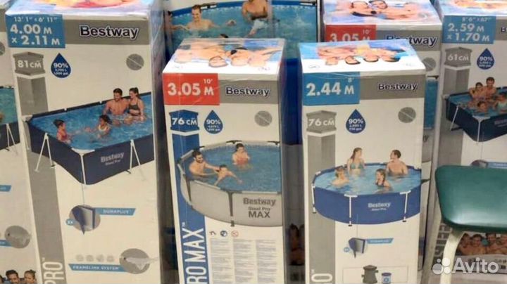 Бассейн каркасный новый